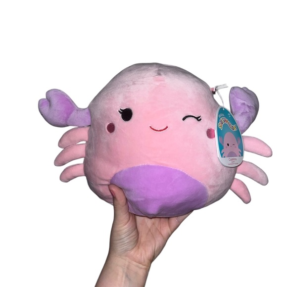 Squishmallow Cosmina the pink crab NWT 8” - Picture 1 of 6